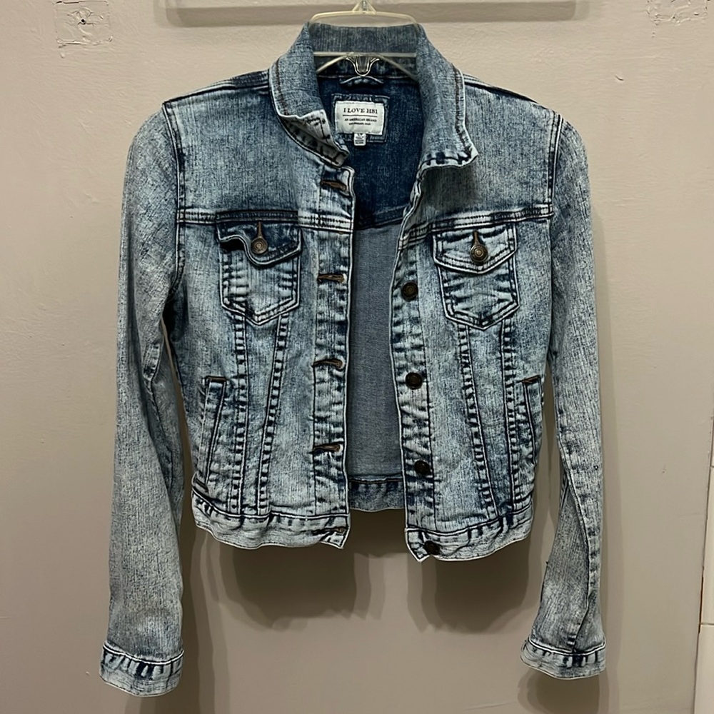 Light wash denim jacket
